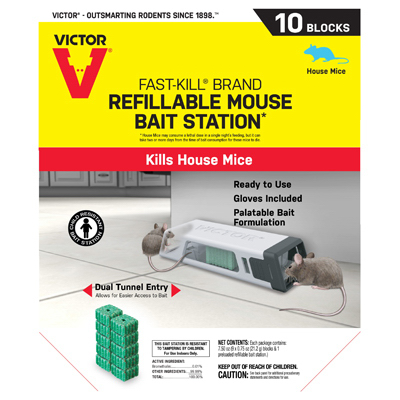 10CT Mouse Bait Station