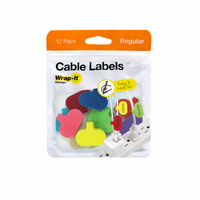 10PK Cable Clam Label