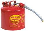 EAGLE MFG CO U2-51-S 5 Gallon, Type ll, Galvanized Steel Safety Can With 1"