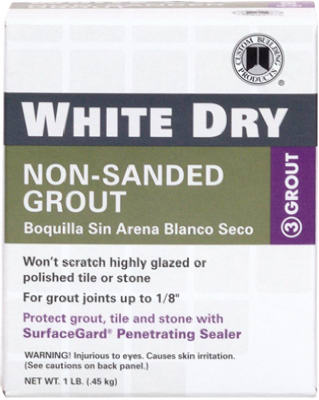LB WHT Dry Tile Grout