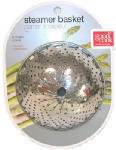 BRADSHAW INTERNATIONAL 24972 Steamer Basket, Stainless Steel, Screw-In Post, Stainless Steel Legs.<br>Made in: