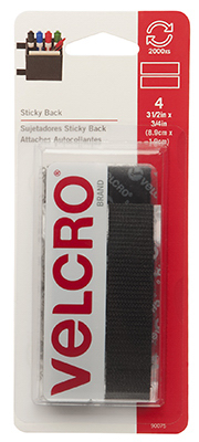 3-1/2" BLK Velcro Strip
