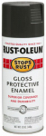 RUST-OLEUM 7784-830 Stops Rust, 12 OZ, Gloss Charcoal Gray, Spray Enamel, VOC