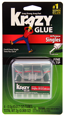 4PK Krazy Glue Singles