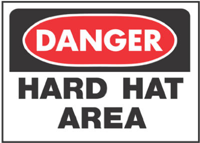 10x14 Hard Hat Sign