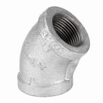 B & K/MUELLER INDS(IMPORT) 510-206HN 3/4" Galvanized 45 Degree Equal Elbow.<br><br><strong>Prop65Warning:</strong><br>This product can expose you