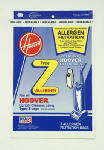 HOOVER INC/TTI FLOOR CARE 4010100Z 3 Pack, Hoover, Style "Z" Top Fill Style Allergen Filtration