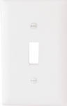 WHT 1G 1TOG Wall Plate
