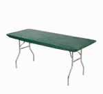 KWIK-COVERS OF NEW YORK 3096PKGR 30" x 96", Green, Kwik Tablecover, Is A Disposable/Reusable Custom