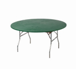 KWIK-COVERS OF NEW YORK 60PKGR 60", Round, Green, Kwik Tablecover, Is A Disposable/Reusable Custom Fit