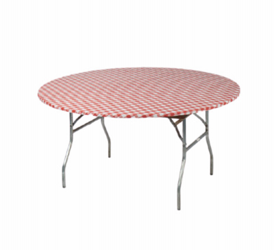 60" RND RED Tablecover