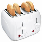 4 Slice WHT Toaster