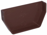 GENOVA PRODUCTS RB101 Brown, Vinyl, Inside End Cap, Use With A Gutter Fitting