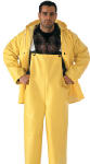 TINGLEY RUBBER S53307.L Extra, Extra, Extra Large, .35mm PVC On Polyester Yellow Jacket