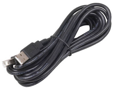 6' BLK USB AB Cable