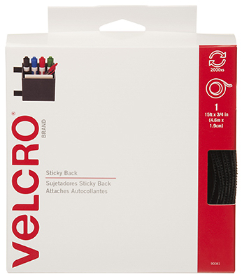 3/4x15 BLK Velcro Tape