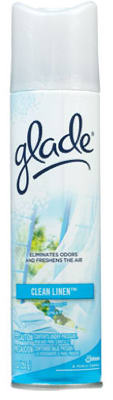 Glade80Z CleanLin Spray