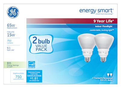 GE - GE FLE15/2/R30/2P 2 Pack 15W Soft White Bulb #TV747207