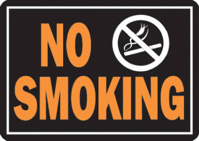 10x14 No Smoking Sign