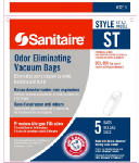 BISSELL HOMECARE INTERNATIONAL 63213B 5 Pack, ST Style, Sanitaire Bag, With Arm & Hammer