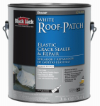 GARDNER-GIBSON 5227-1-20 Black Jack, 3.6 QT, White Roof Patch, Elastic Crack Sealer