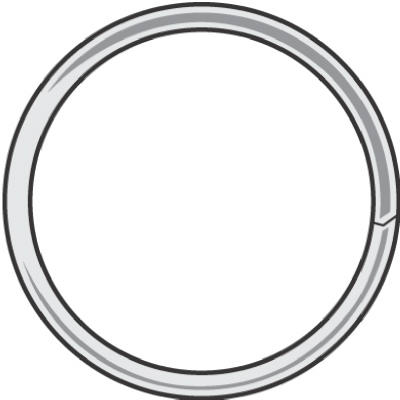 100PK7/8"Split Key Ring