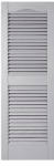 BUILDERS EDGE INC 010140043030 Pair, 15" x 43" Paintable Vinyl Louvered Shutter.<br>Made in: US