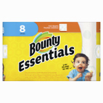 PROCTER & GAMBLE 74589 Bounty Essentials, 8 Regular Roll, 36 Sheets, Print Paper Towel