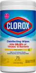 75CT Clorox Lemon Wipes