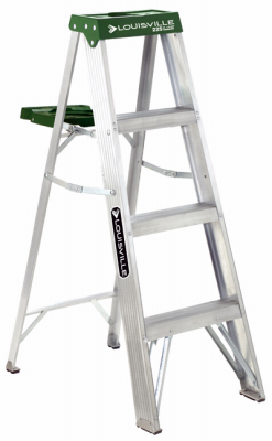 Louisville AS4004 4 Aluminum Type II Step Ladder 225LB 728865100030 