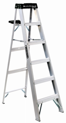 Louisville 6 Foot Aluminum Step Ladder Type 1A 300 LB Duty Rating 