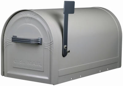 White Large T2 Lockable Decorative Steel Rural Mailbox