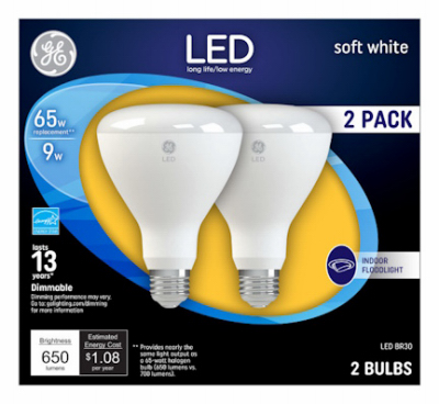GE Lighting 93120700 LED Flood Light Bulbs, Indoor, Soft Whi
