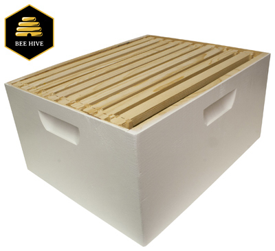 Harvest Lane Honey WWBCD-101 Beekeeping Deep Brood Box, Assembled, White -