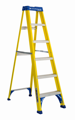 Louisville 6 Foot Fiberglass Step Ladder Type I 250 LB Duty Rating 