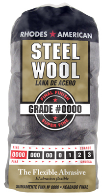 Rhodes American 10120000 Steel Wool Pads, #0000 Super Fine, 12-P